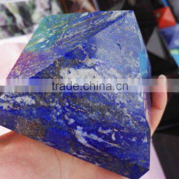 deep bule natural rock lapis lazuli gemstone pyramids