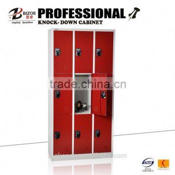 Gym furniture powder coated KD heavy duty ventilated lockers