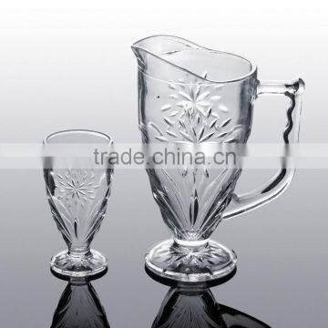 WHOLESALE FULL HANDLE GLASSWARE SET HOT SALE