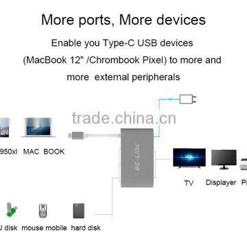 BC-LINK USB 3.1 Type-C to HDMl + VGA + USB 3.0 A F+ Type C F USB 3.1 HUB photo-3