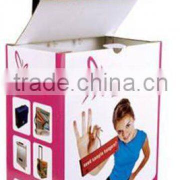 Paper Trolley Display/corrugated Display Trolley/carton Luggage Trolley Box photo-2