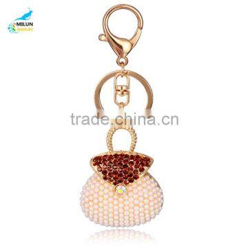 Metal Frame Kiss Clasp Arch For Purse Bag Pearl Key Chain Rings