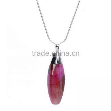 Jewelry 2016 Hot Gemstone Necklace Crystal Stone Pendant Necklace photo-5