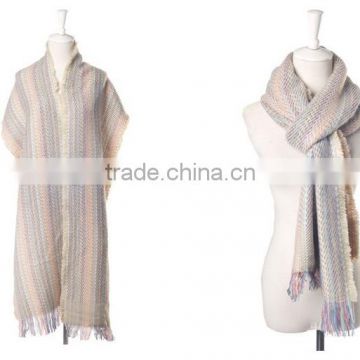 Winter Popular Women Long Cashmere Wool Blend Soft Warm Wrap Shawl Tassel Scarf