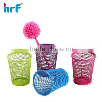 Hot sale multicolor Metal Mesh Pen Holder