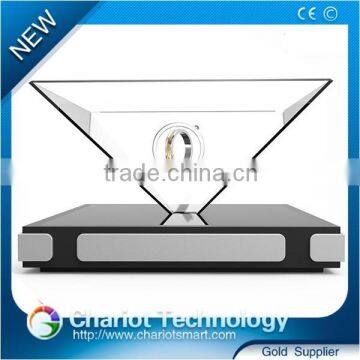2016 popular outdoor 3d holographic display equipment, pyramid for advertising.