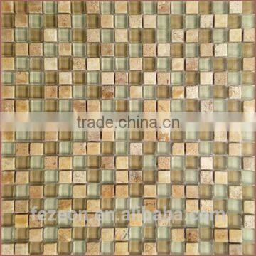 decorative stone mix glass mosaic backsplash tile