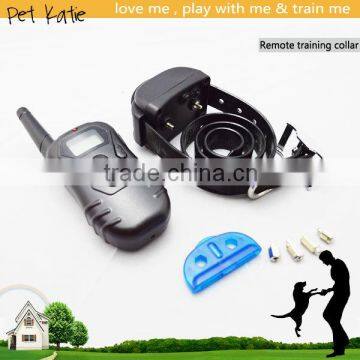 Waterproof Dog Shock Collar LCD Remote Control 300 Meters Range