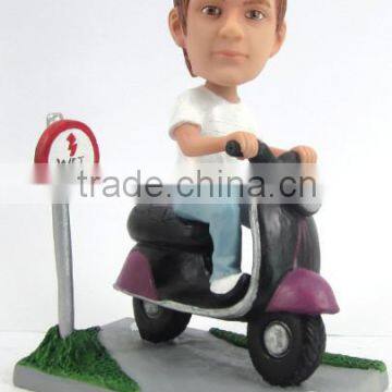 custom polyresin decorative motorcycle figurine