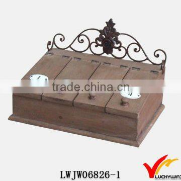 Handmade Provincial Chic Design Packaging Wood Tea Box