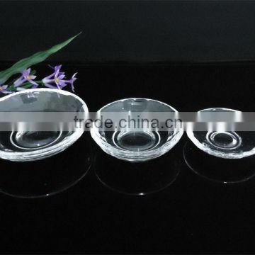 New arrival crystal glass dish for Salt and msg for nice gift(R-2006