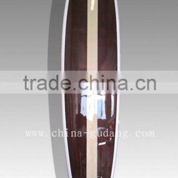 wood stripe supboard fiberglass stand up paddle board EPS sup board surfboard