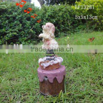 Resin standing stuffed dog statues decor