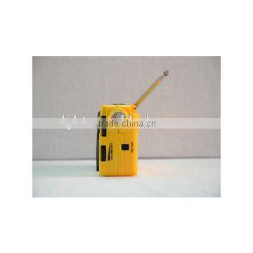 Compact Dynamo Crank Radio Flashlight, Self Powered, Emergency Siren, Phone Charger photo-3