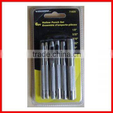 6pc Hollow Punch Tool Set