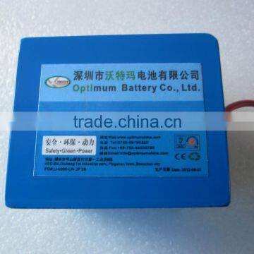 Portable 6.4V Lithium Ion Battery Pack 10Ah PVC Film