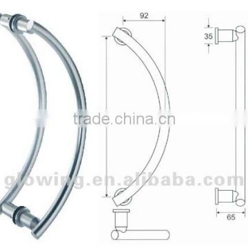 s/s glass door tube pull handle