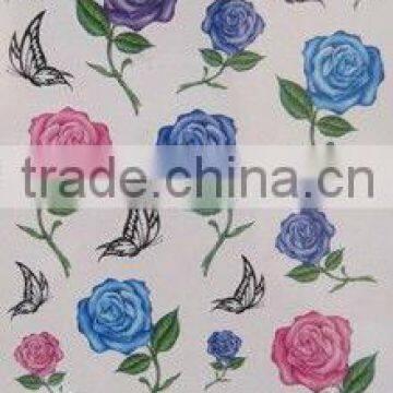 colorful rose shape body tatoo stickers