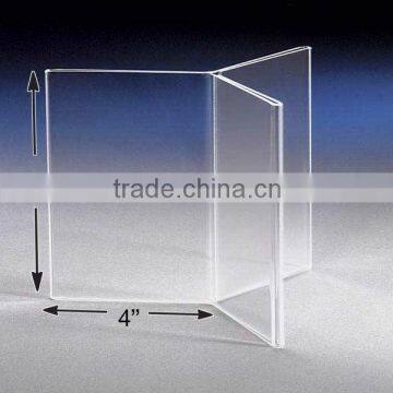 Wholesale restaurant acrylic table menu display holder