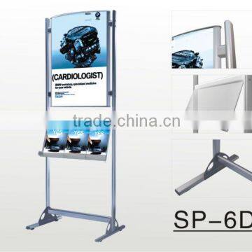 Aluminum poster stand frame with arcylic