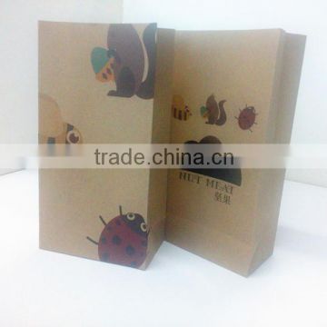 Kraft Paper Bag for Nuts Packaging with Die Cut Window