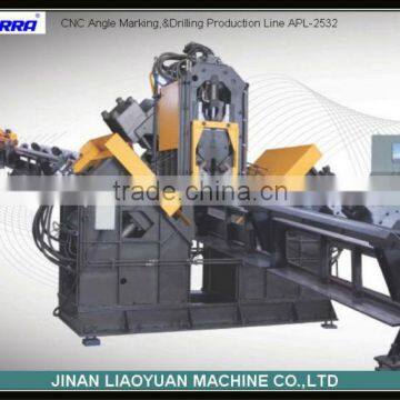 CNC Angle Iron Marking Drilling Production Line APL-2532 CNC Angle Drilling Machine