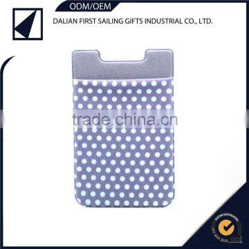 Brand printing sticky id card pocket holder for mobile phone