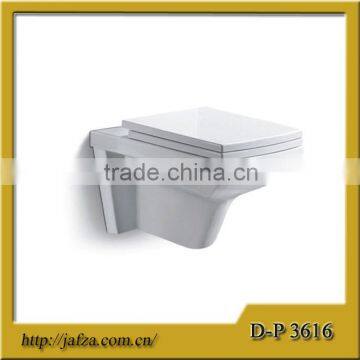 3616 P-trap washdown modern toilet bowl and wall hung toilet