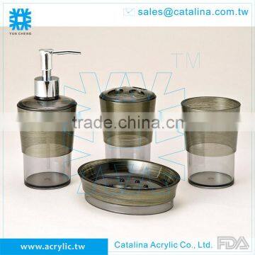 Tooth Brush, Set or Separate of Tumbler Cotton Jar Lotion Dispenser Soap Dish Acrylic Bathroom Accessory