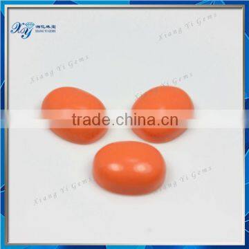 7x9mm orange gemstones sale in Alibaba oval shape cabochon turquoise wholesale semi precious stones