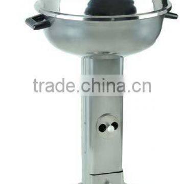 Round stainless steel charcoal bbq grill