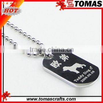 Hot Sale Custom Logo Dog Tag Printer with Ball Chain