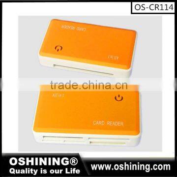 multi 6slots usb card reader usb driver /usb card memory (OS-CR114)