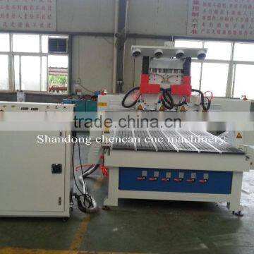 High product efficiency multi heads cnc wood carving router machine,multi spindles cnc relief engraving router CC-M1530BH4
