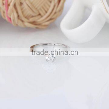 925 Sterling Silver Mother and Son Design Busting Ring With Zircon photo-3