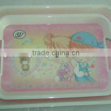 melamine tray with handles