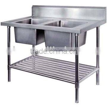 work bench with double sinks