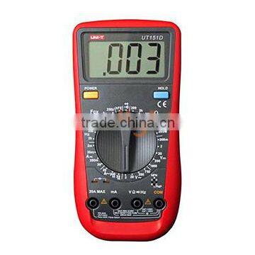 Economical Digital Multimeter, AC/DC/Resistance/Capacitance/Frequency UT151D