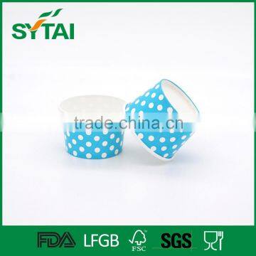 Wholesale Disposable Wave Point Pattern Printed Ice Cream Paper Cup photo-6