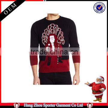 16FZCS28 High Quality Cotton Made Christmas Pullover Christmas Sweaters for Men