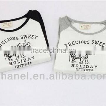 Children Cotton T-shirt O-neck Long Sleeve Tee photo-3