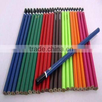 Wooden HB pencil with black lead hexagonal appearance pencil