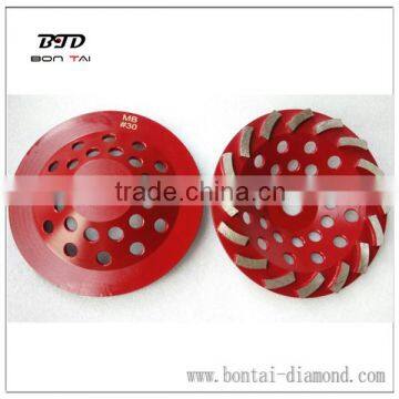 7" Spiral Turbo Diamond Grinding Cup Wheel for Concrete 24 Seg - 7/8"-5/8" Arbor photo-6