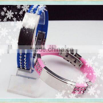 Adjustable Power Silicone Metal Band photo-1