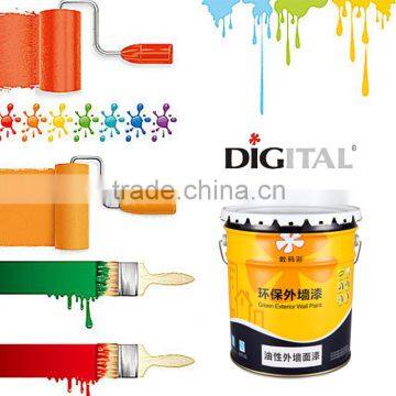 Have good outdoor durability oily exterior wall paint