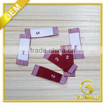 custom woven cloth label sport shirt brand label size label