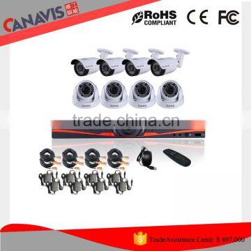 Cheap selling! Home Security outdoor/indoor camera System 720p 4 ch 1.0 Megapixel AHD Waterproof Bullet and dome cctv kit