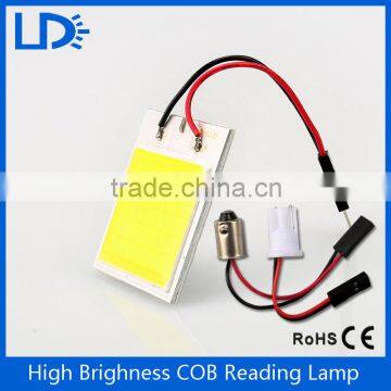 Big Promotion White 48 Chips COB Car Dome Interior LED Light Lamp COB Auto Map Roof Reading Bulb