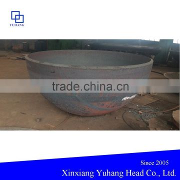 Carbon steel hemispherical head for pressure vessels