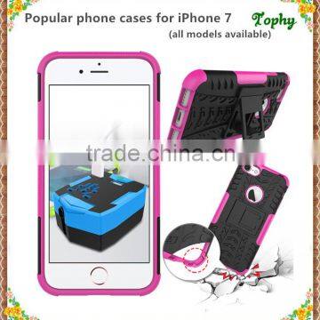 Durable PC TPU 2 in 1 Shockproof Armor cell phone Case For iPhone 7